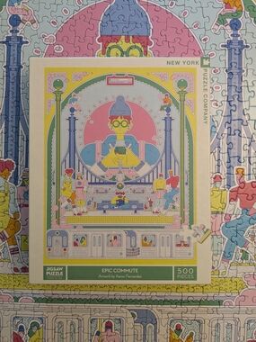 New York Puzzle Company 500 Piece Puzzle - Epic Commute HTF